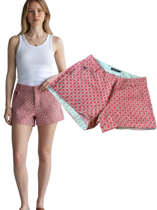 Southern Marsh Pants - Southern Marsh Pink Mint Green Geometric Knit Shorts Low Rise Pockets Size 4